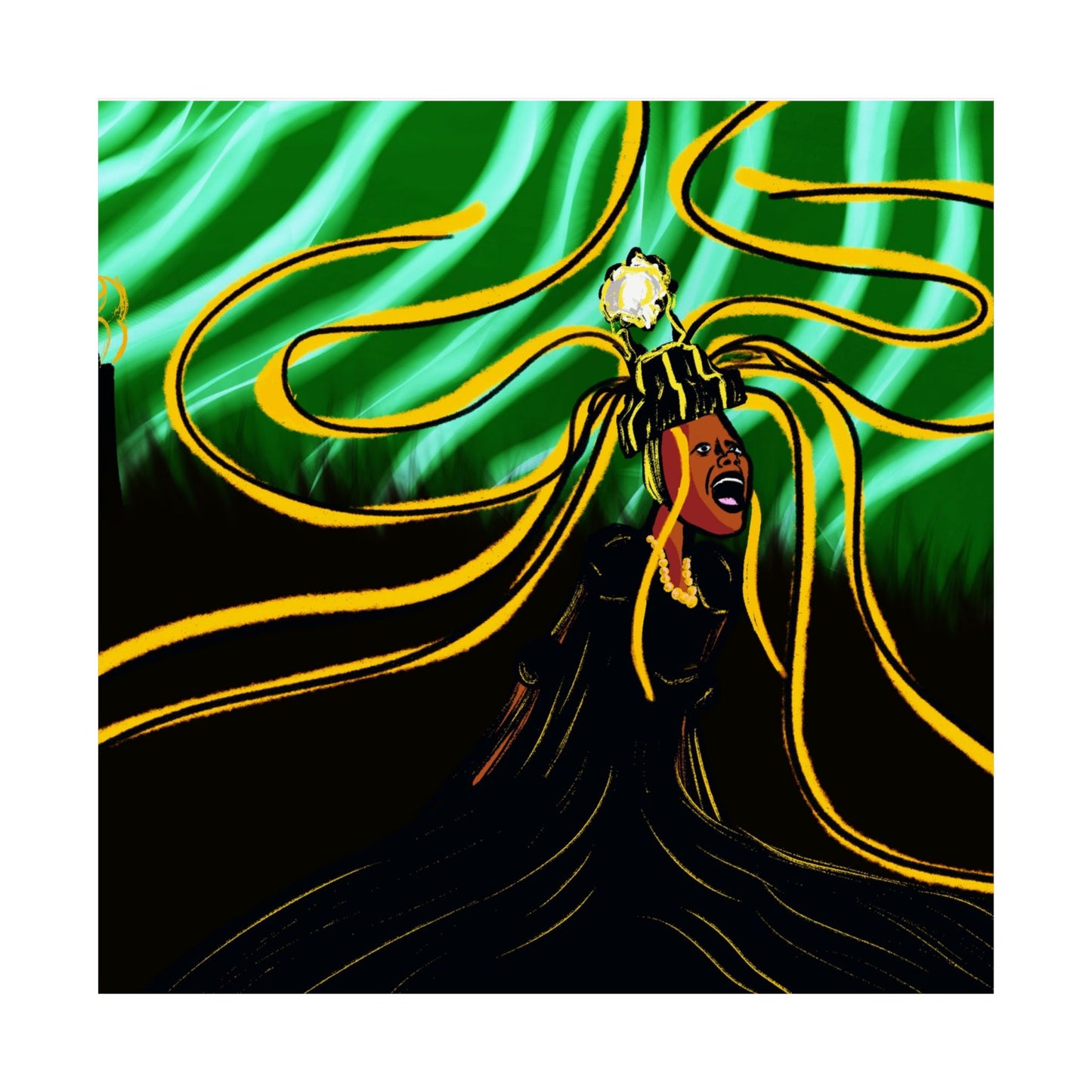 Wailing Oracle (Poster) - This matte horizontal poster brings bold, cinematic energy to any indoor space (View 12)