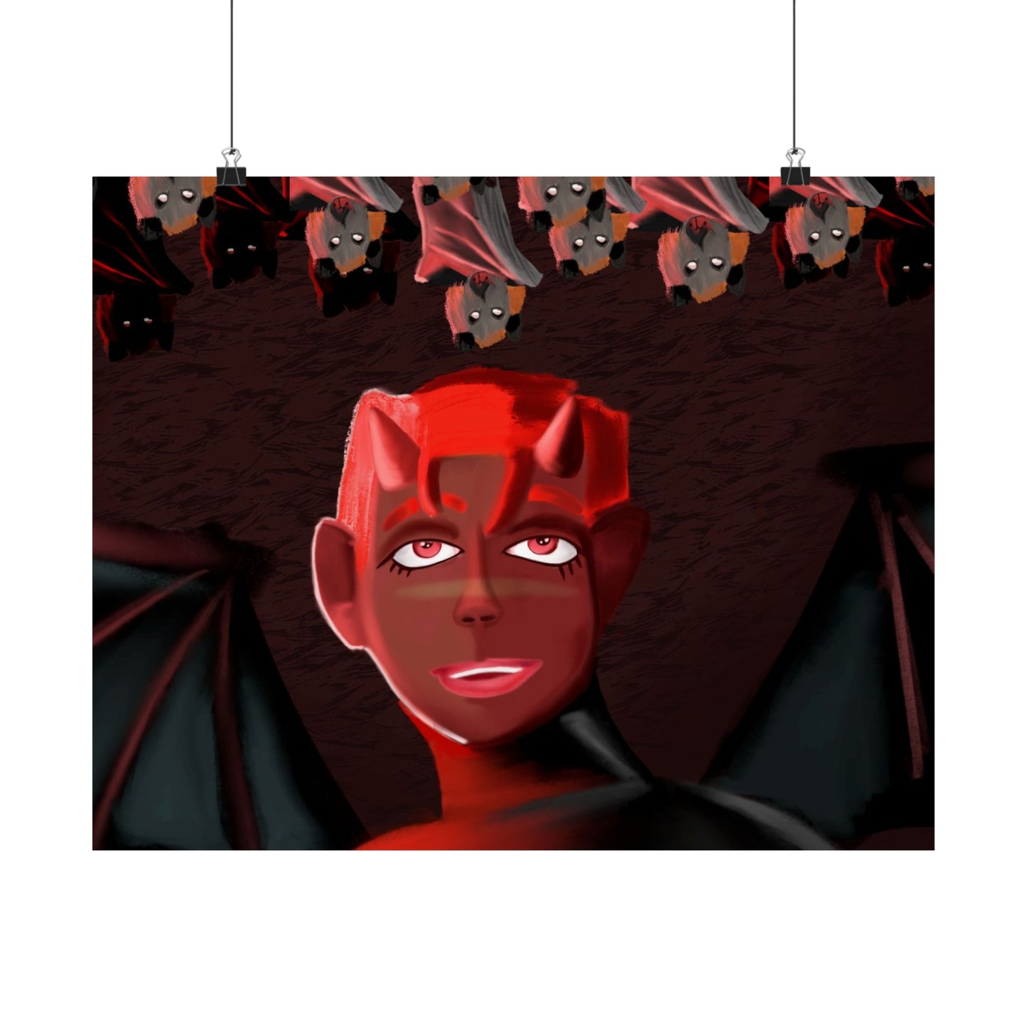 Cavern of Community (Poster) - This matte horizontal poster brings a moody, otherworldly moment into your space (View 5)