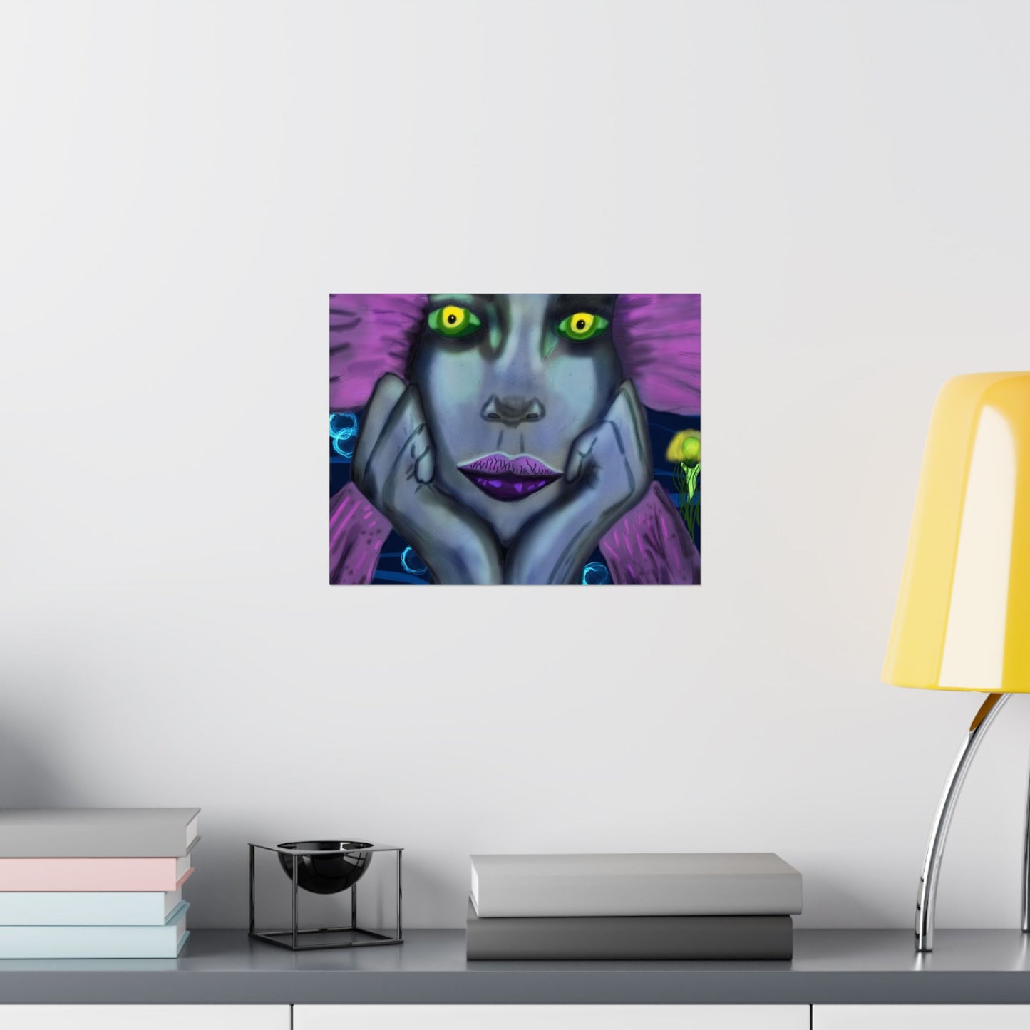 Siren (Poster) - A matte horizontal art poster that pulls you into a moody, neon-drenched scene (View 15)