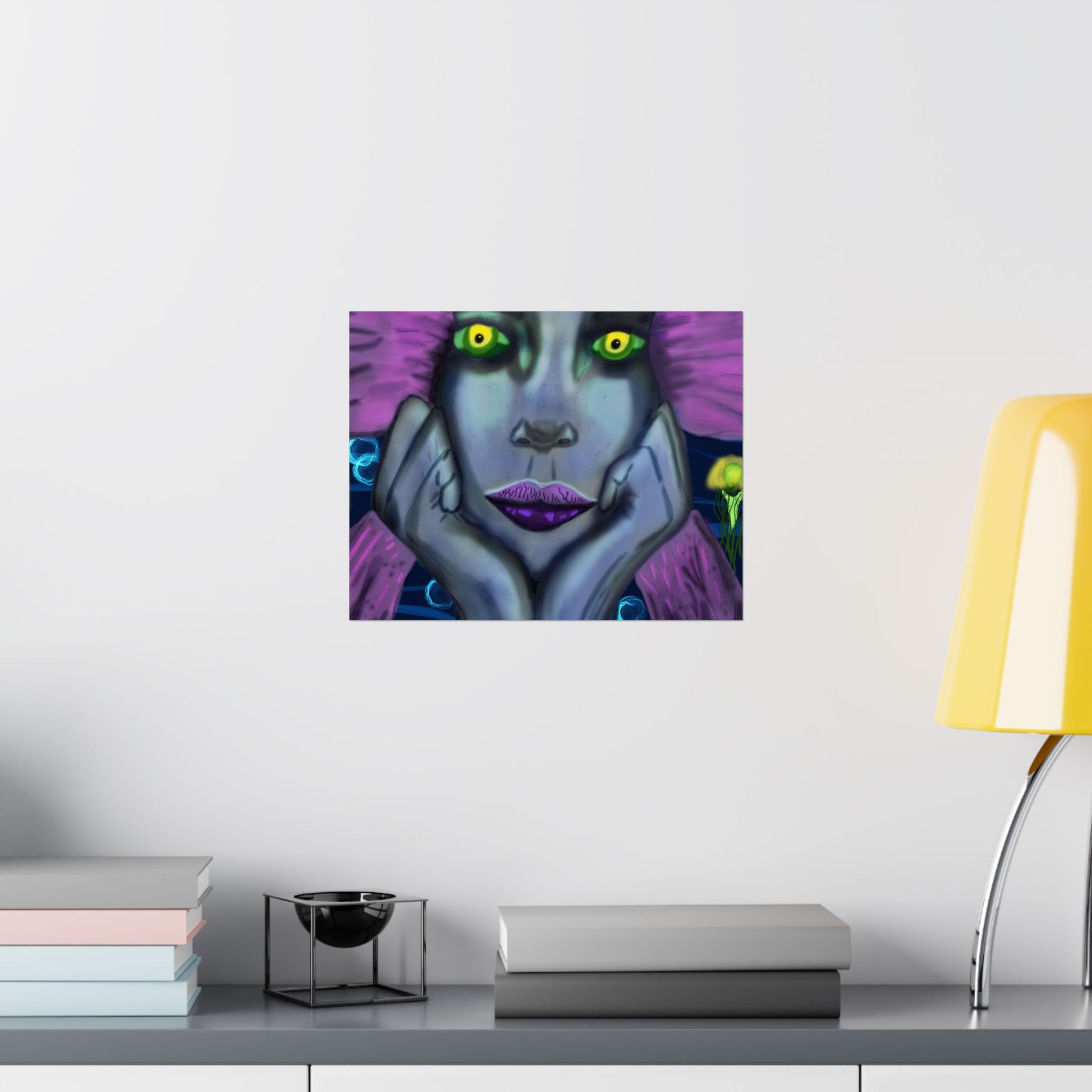 Siren (Poster) - A matte horizontal art poster that pulls you into a moody, neon-drenched scene (View 15)