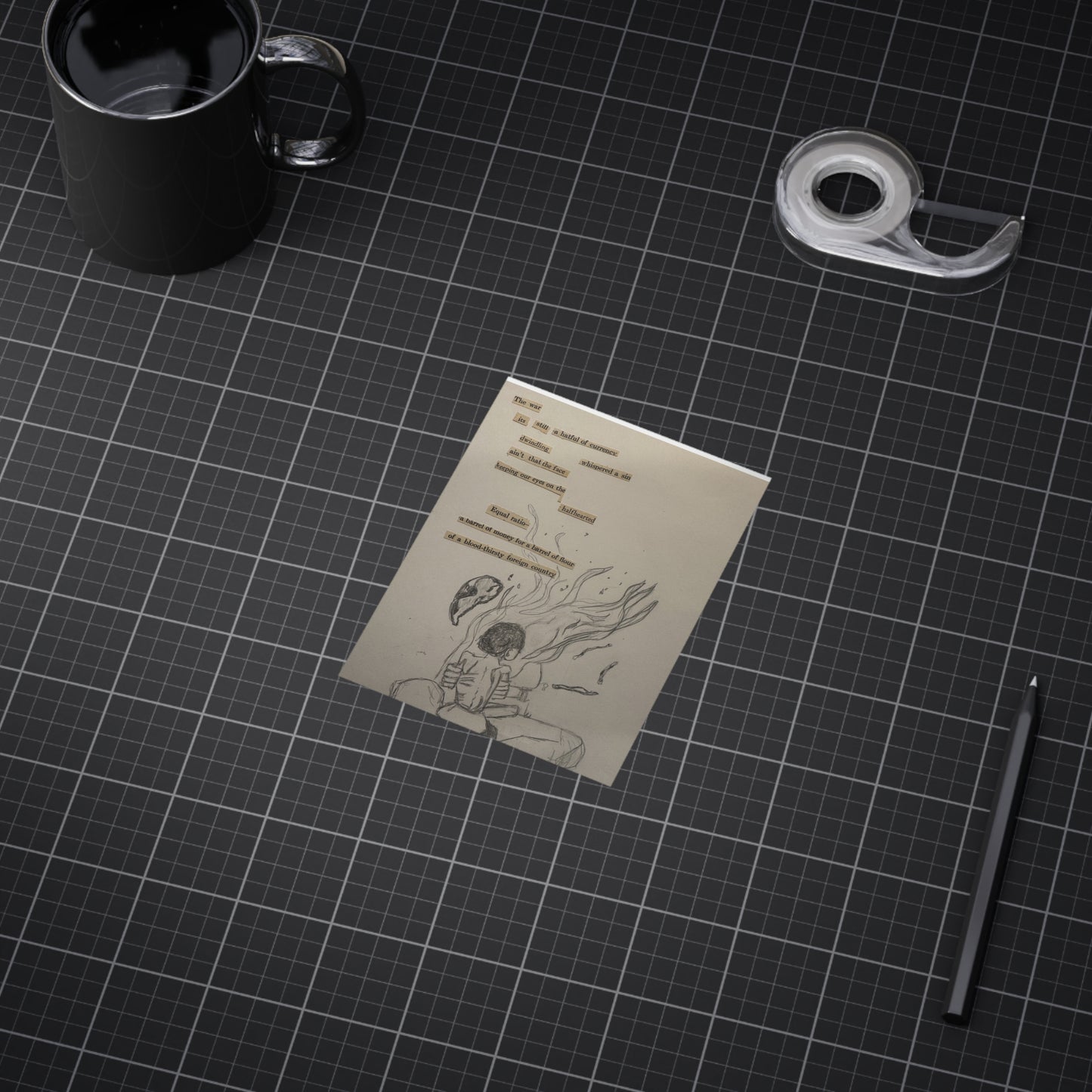 A Hatful of Currency (Paper products) - Hand-drawn emotion meets quiet poetry in this unframed print (View 23)