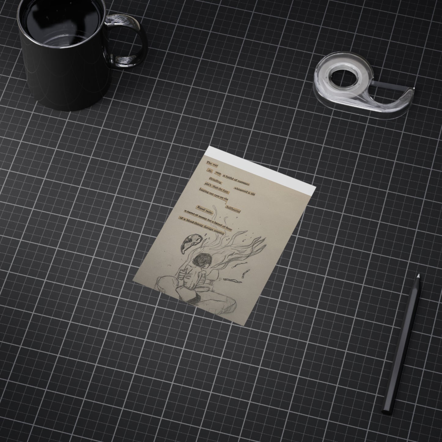 A Hatful of Currency (Paper products) - Hand-drawn emotion meets quiet poetry in this unframed print (View 29)