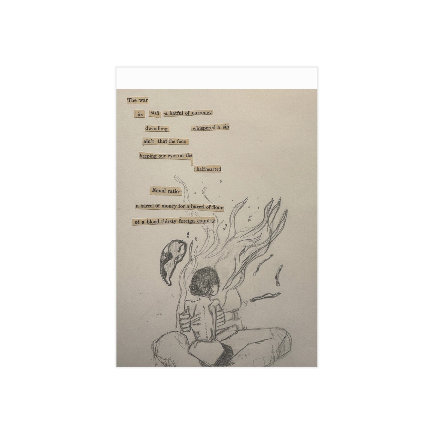 A Hatful of Currency (Paper products) - Hand-drawn emotion meets quiet poetry in this unframed print (View 10)
