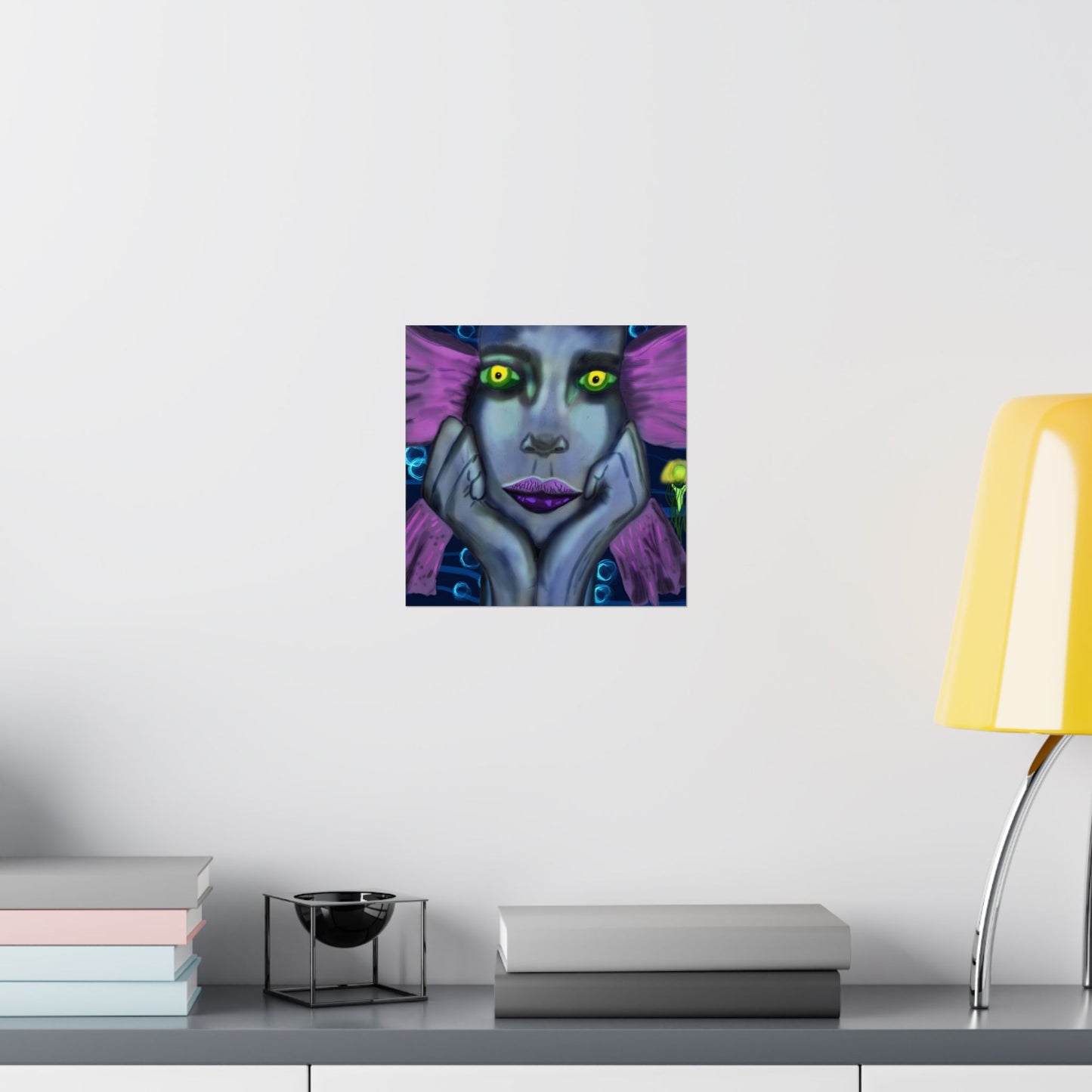 Siren (Poster) - A matte horizontal art poster that pulls you into a moody, neon-drenched scene (View 22)