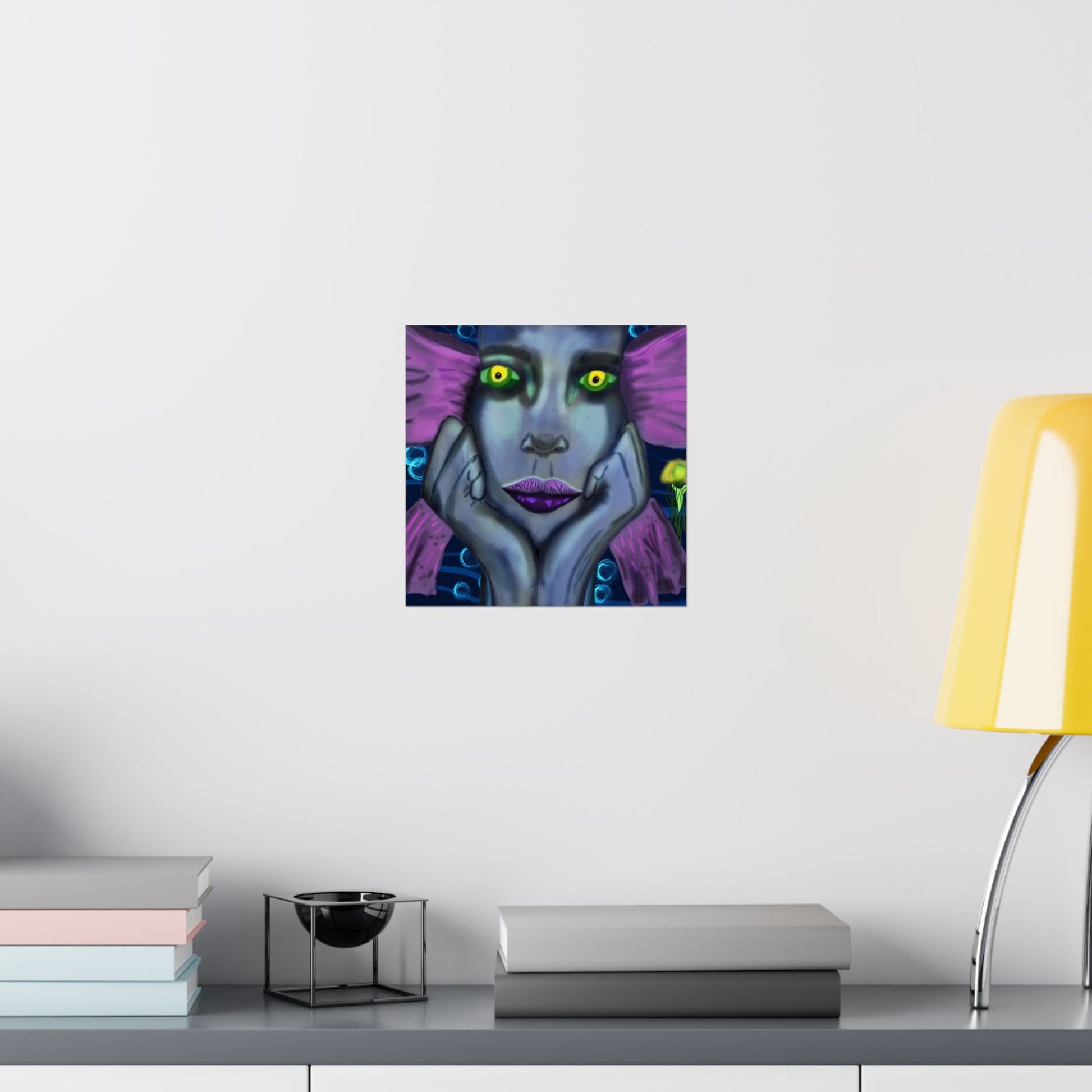 Siren (Poster) - A matte horizontal art poster that pulls you into a moody, neon-drenched scene (View 22)