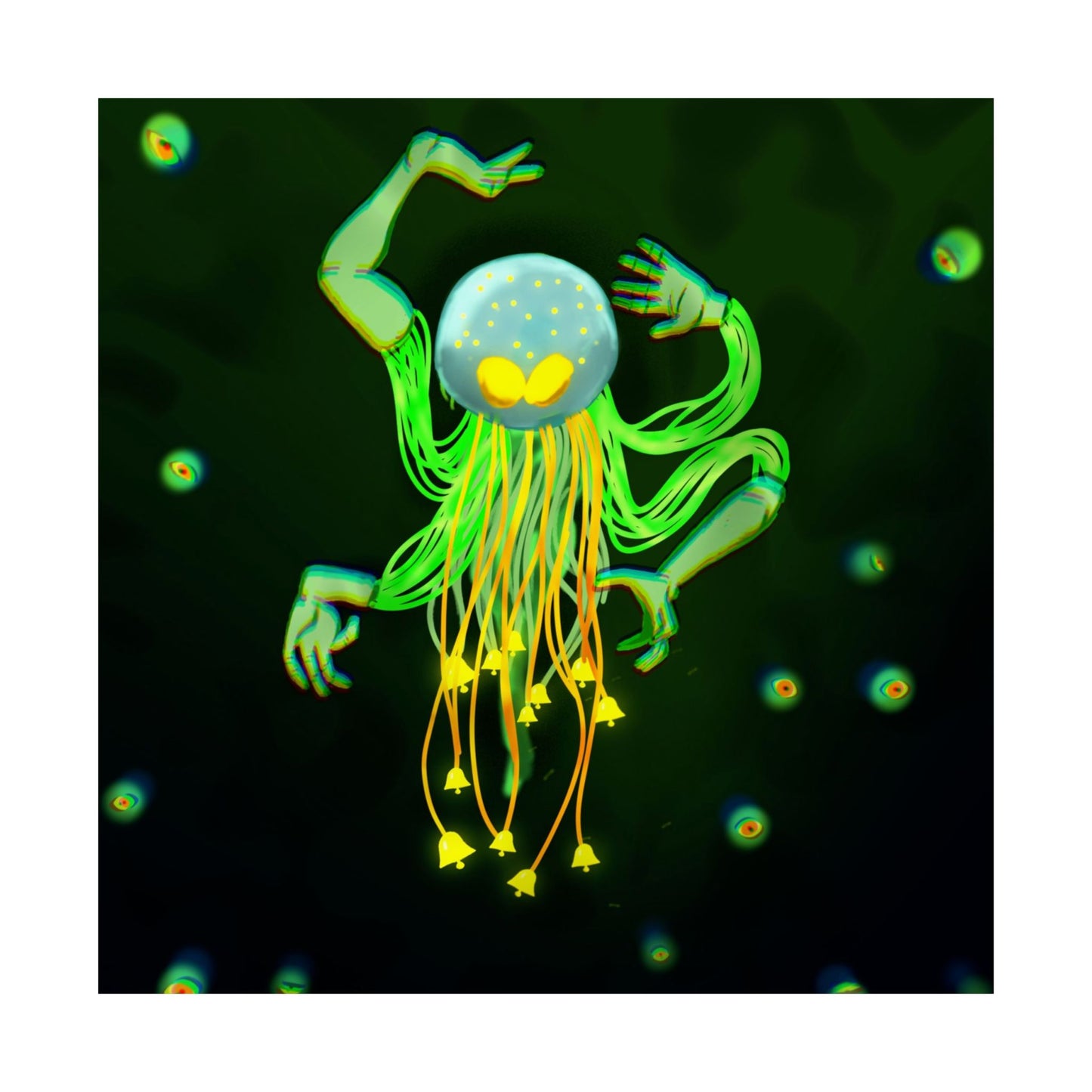 Lure (Poster) - This matte vertical poster brings a dreamy, bioluminescent world into your room (View 12)