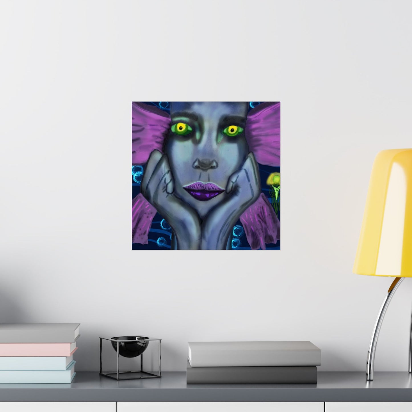 Siren (Poster) - A matte horizontal art poster that pulls you into a moody, neon-drenched scene (View 24)
