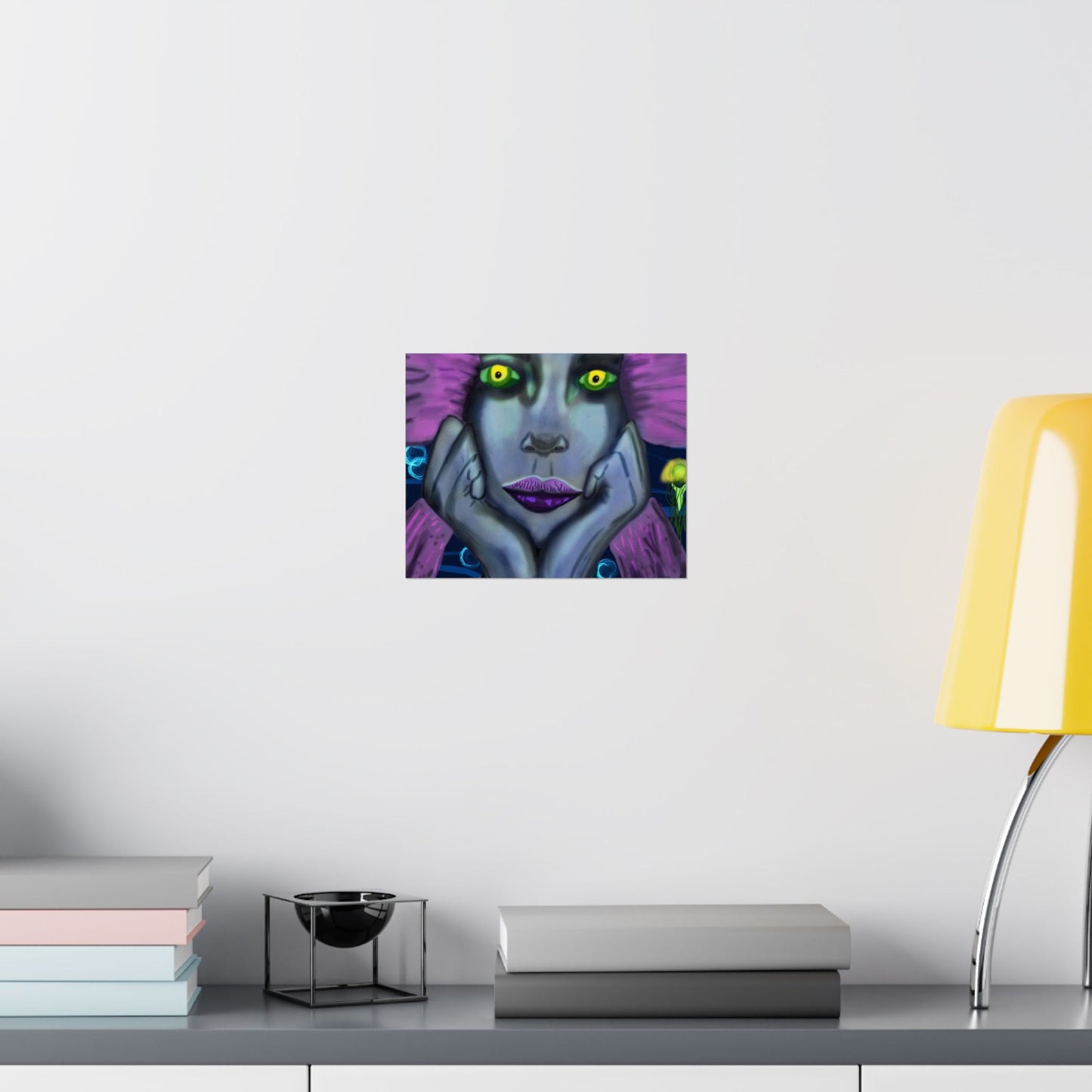 Siren (Poster) - A matte horizontal art poster that pulls you into a moody, neon-drenched scene (View 14)