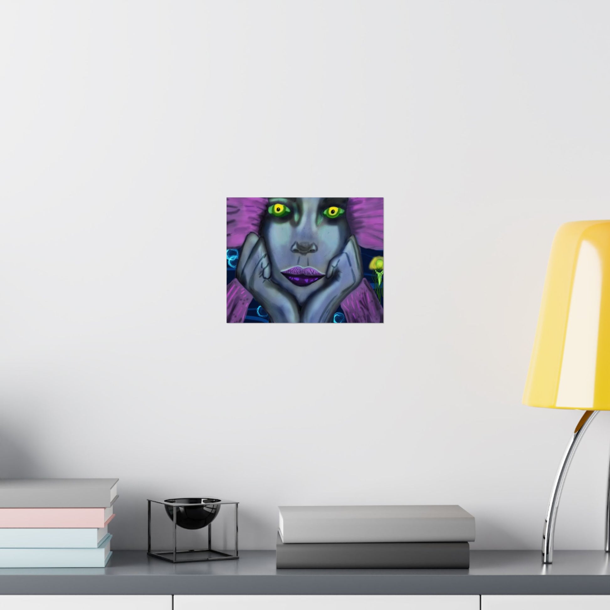 Siren (Poster) - A matte horizontal art poster that pulls you into a moody, neon-drenched scene (View 14)