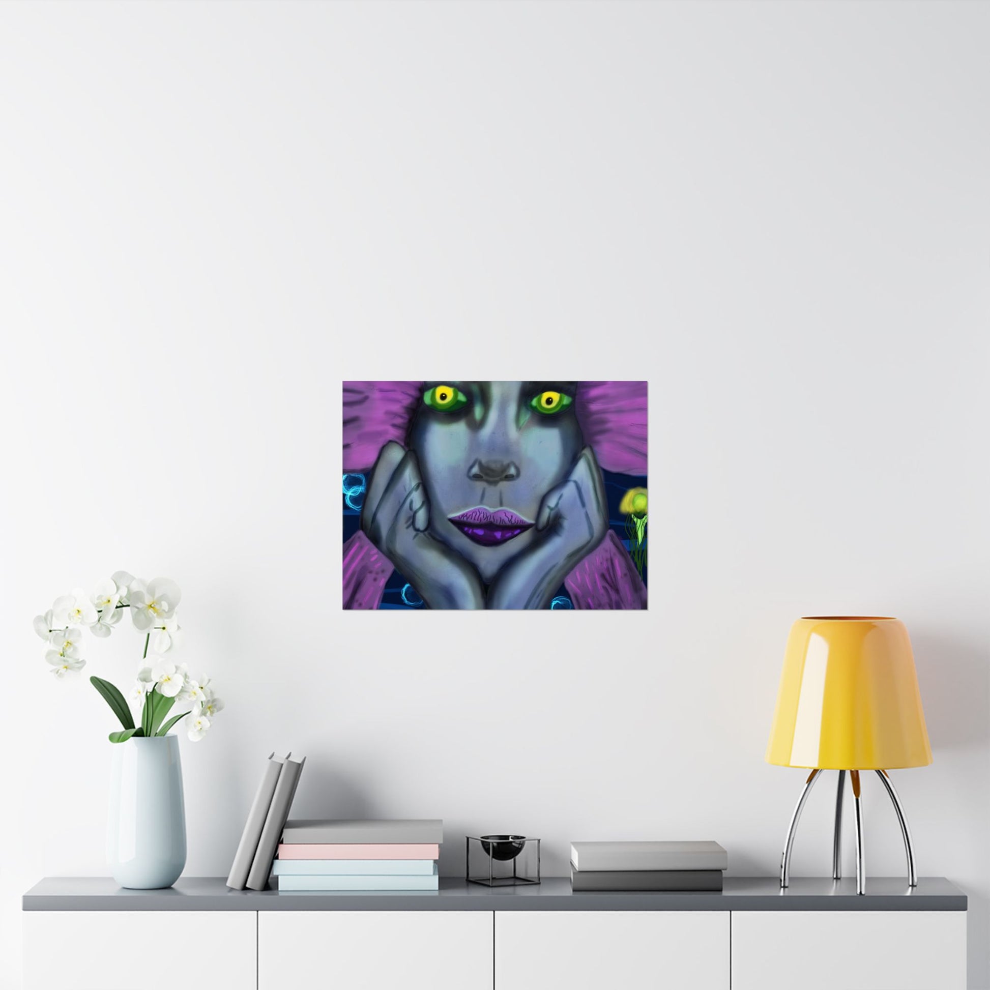 Siren (Poster) - A matte horizontal art poster that pulls you into a moody, neon-drenched scene (View 19)