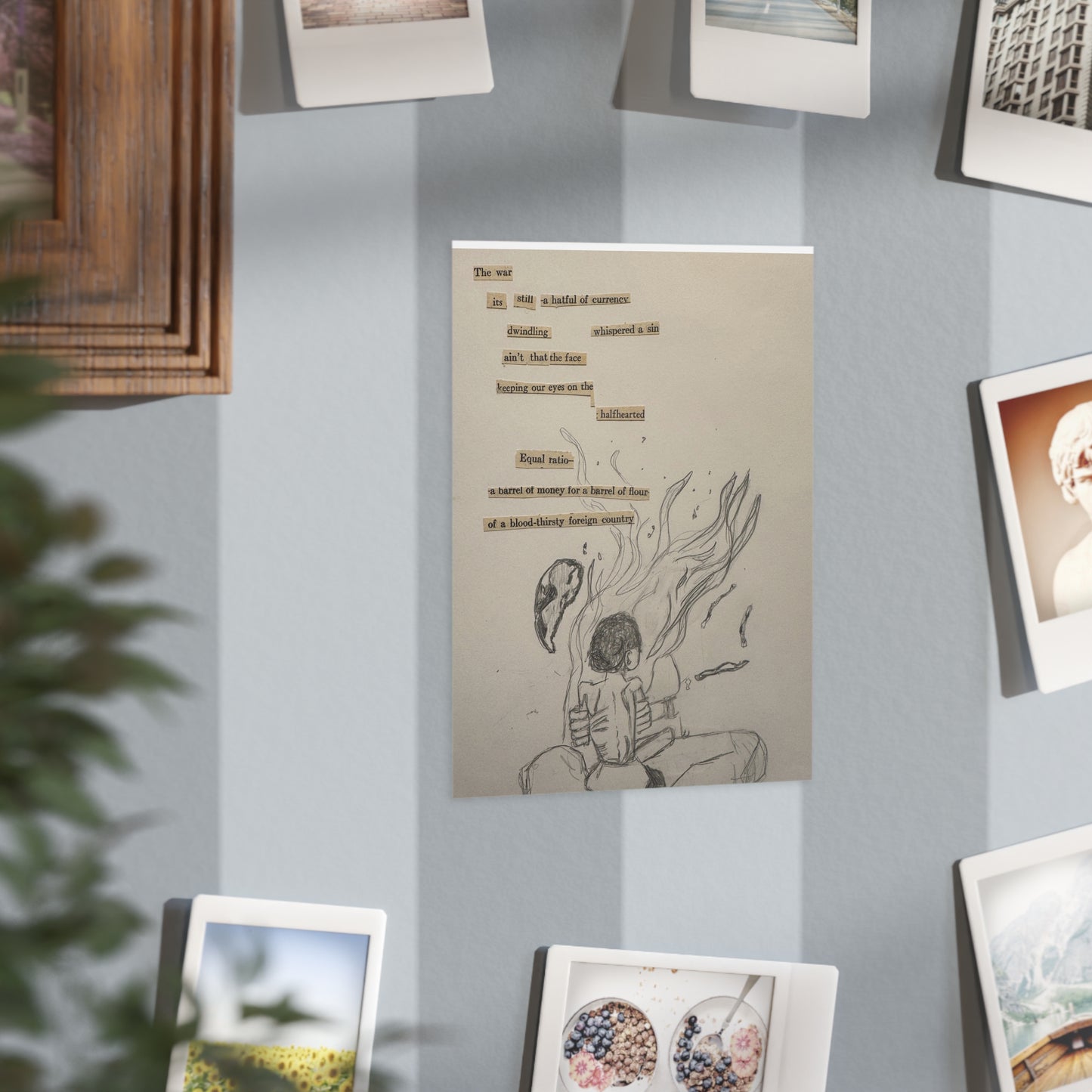 A Hatful of Currency (Paper products) - Hand-drawn emotion meets quiet poetry in this unframed print (View 24)