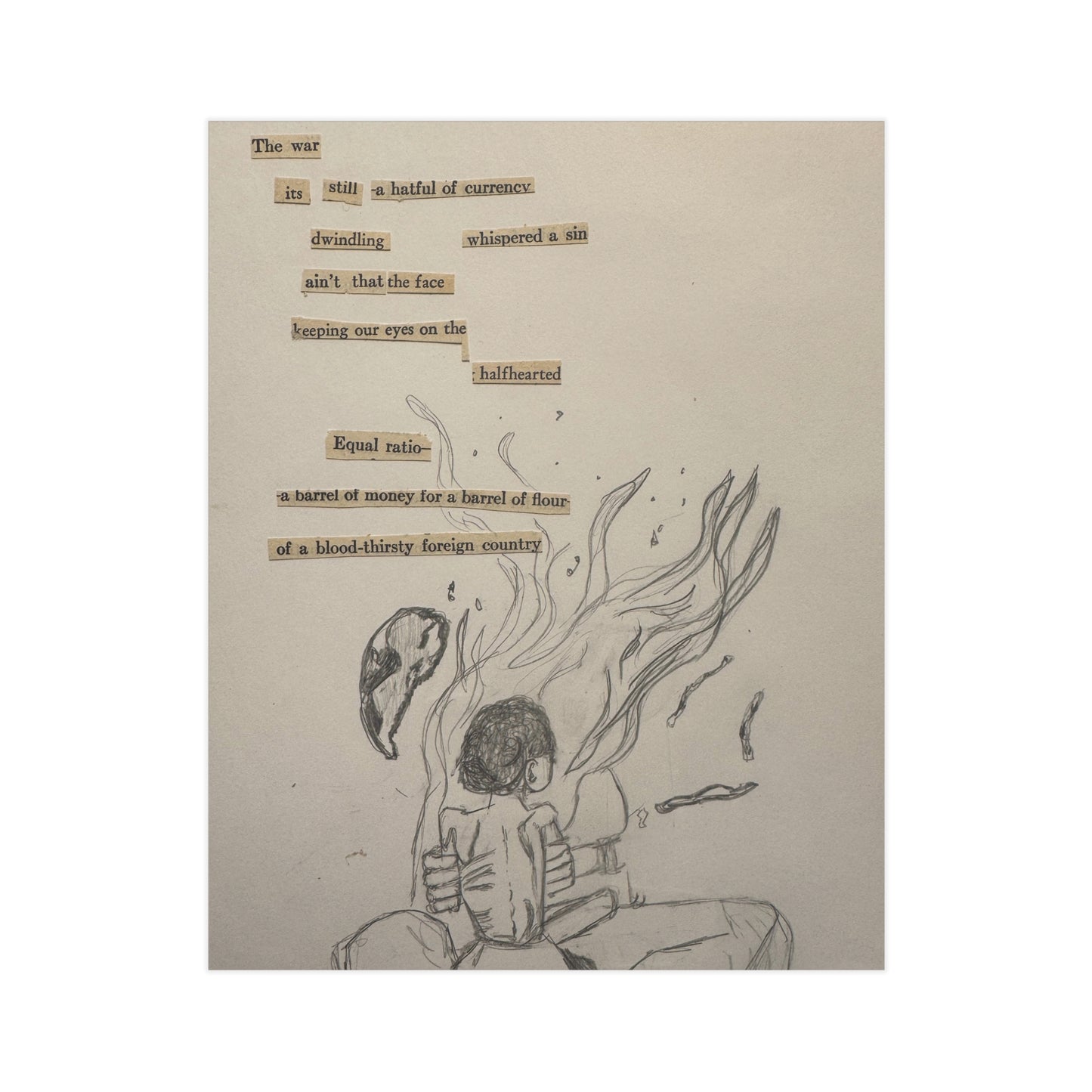 A Hatful of Currency (Paper products) - Hand-drawn emotion meets quiet poetry in this unframed print (View 6)