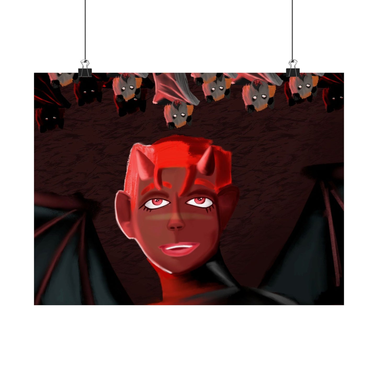 Cavern of Community (Poster) - This matte horizontal poster brings a moody, otherworldly moment into your space (View 3)