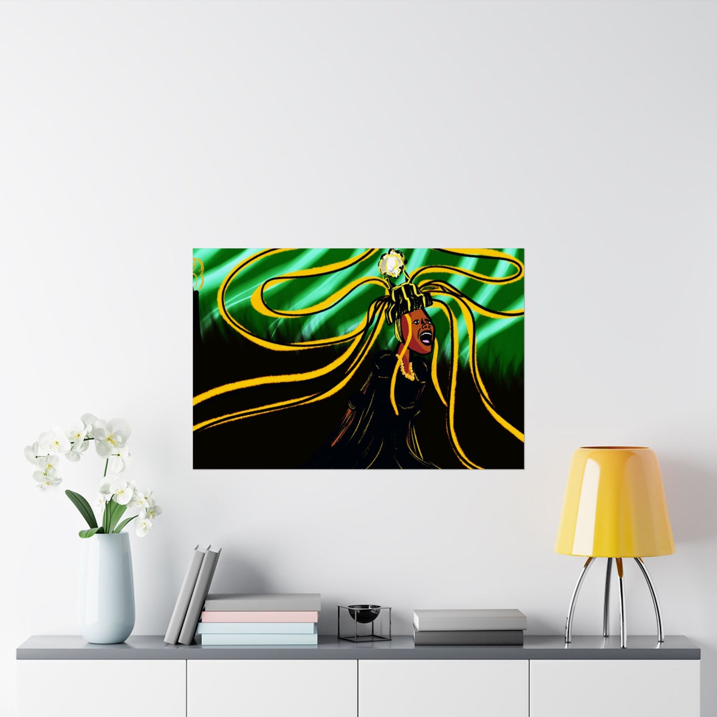 Wailing Oracle (Poster) - This matte horizontal poster brings bold, cinematic energy to any indoor space (View 21)
