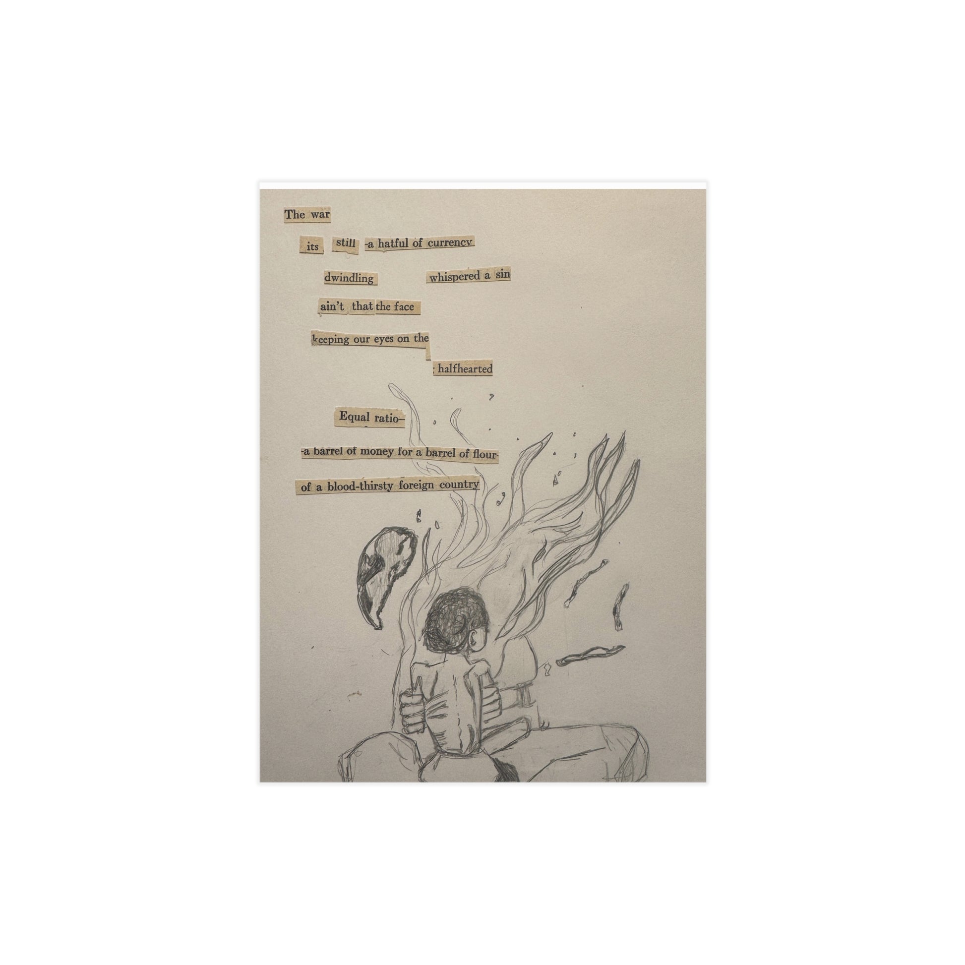A Hatful of Currency (Paper products) - Hand-drawn emotion meets quiet poetry in this unframed print (View 7)