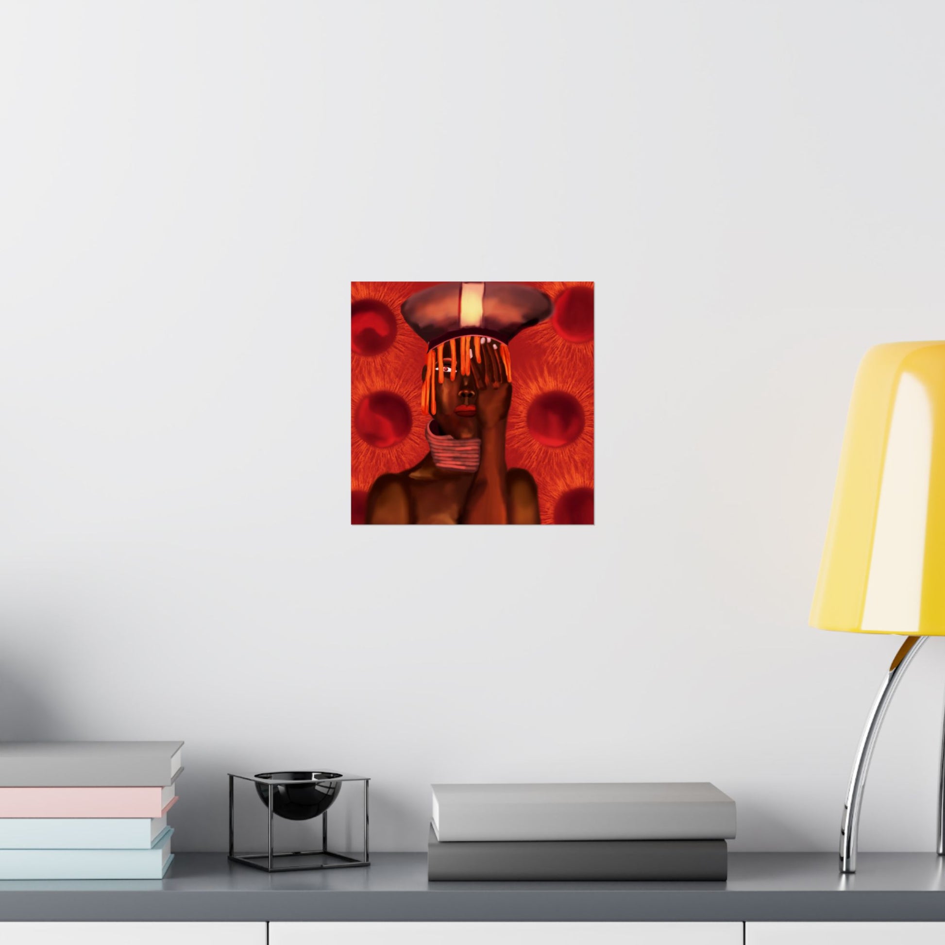 Monarch of Red Clay (Poster) - This matte vertical poster brings bold, contemporary portraiture into the home with rich, museum-quality color and te... (View 21)