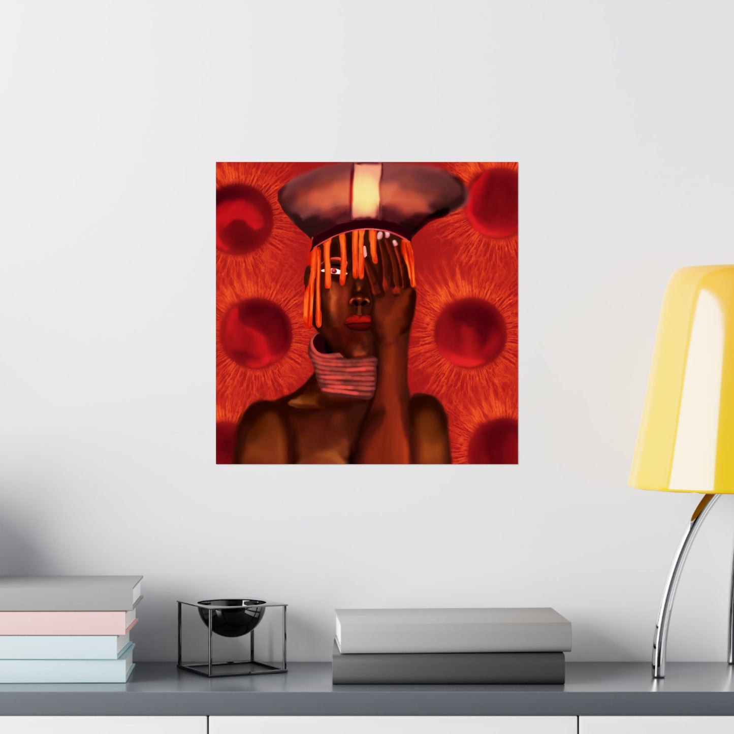 Monarch of Red Clay (Poster) - This matte vertical poster brings bold, contemporary portraiture into the home with rich, museum-quality color and te... (View 24)