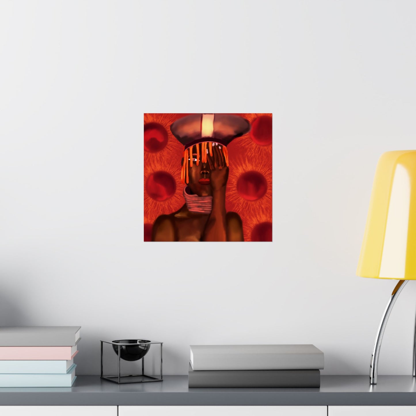 Monarch of Red Clay (Poster) - This matte vertical poster brings bold, contemporary portraiture into the home with rich, museum-quality color and te... (View 22)