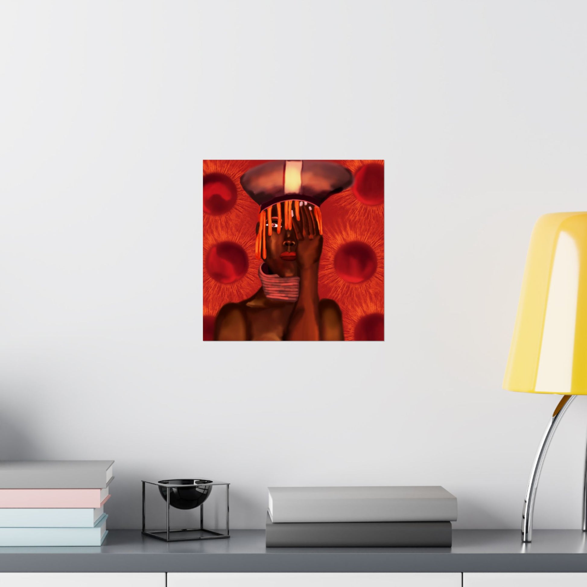 Monarch of Red Clay (Poster) - This matte vertical poster brings bold, contemporary portraiture into the home with rich, museum-quality color and te... (View 22)