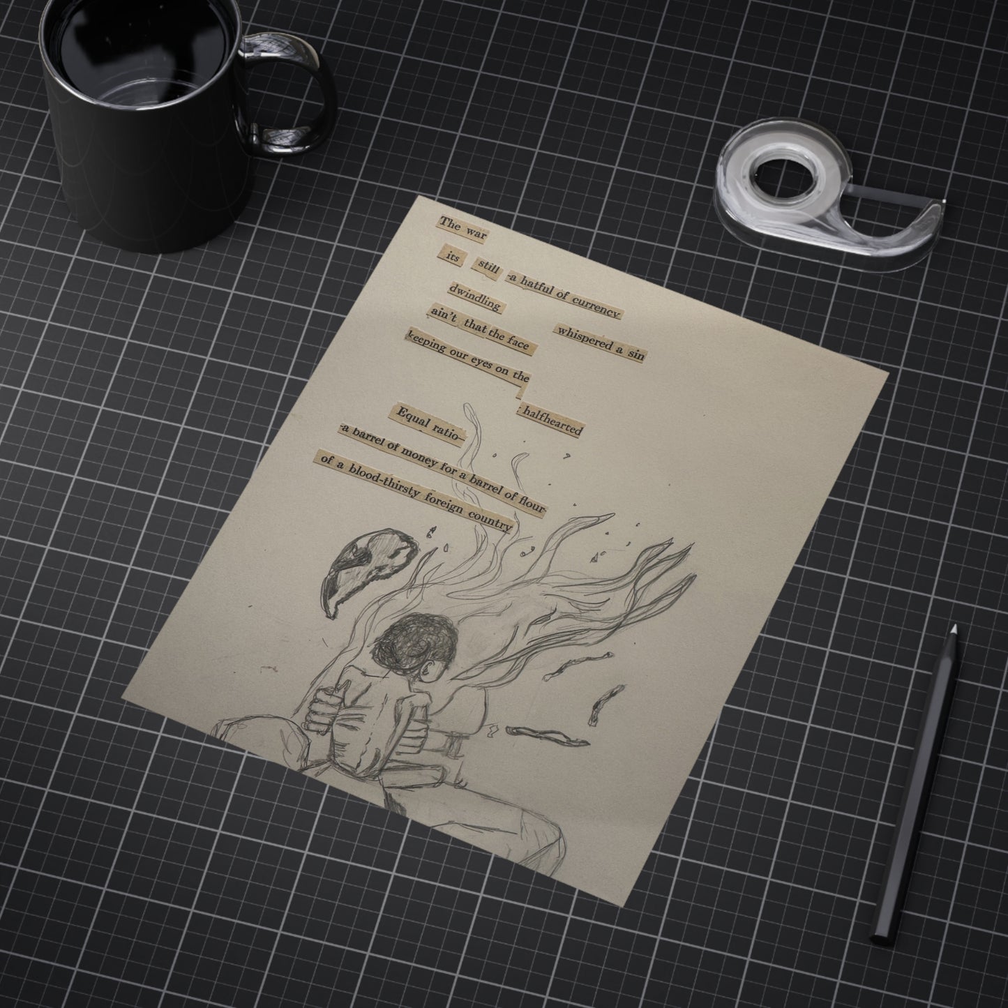 A Hatful of Currency (Paper products) - Hand-drawn emotion meets quiet poetry in this unframed print (View 15)
