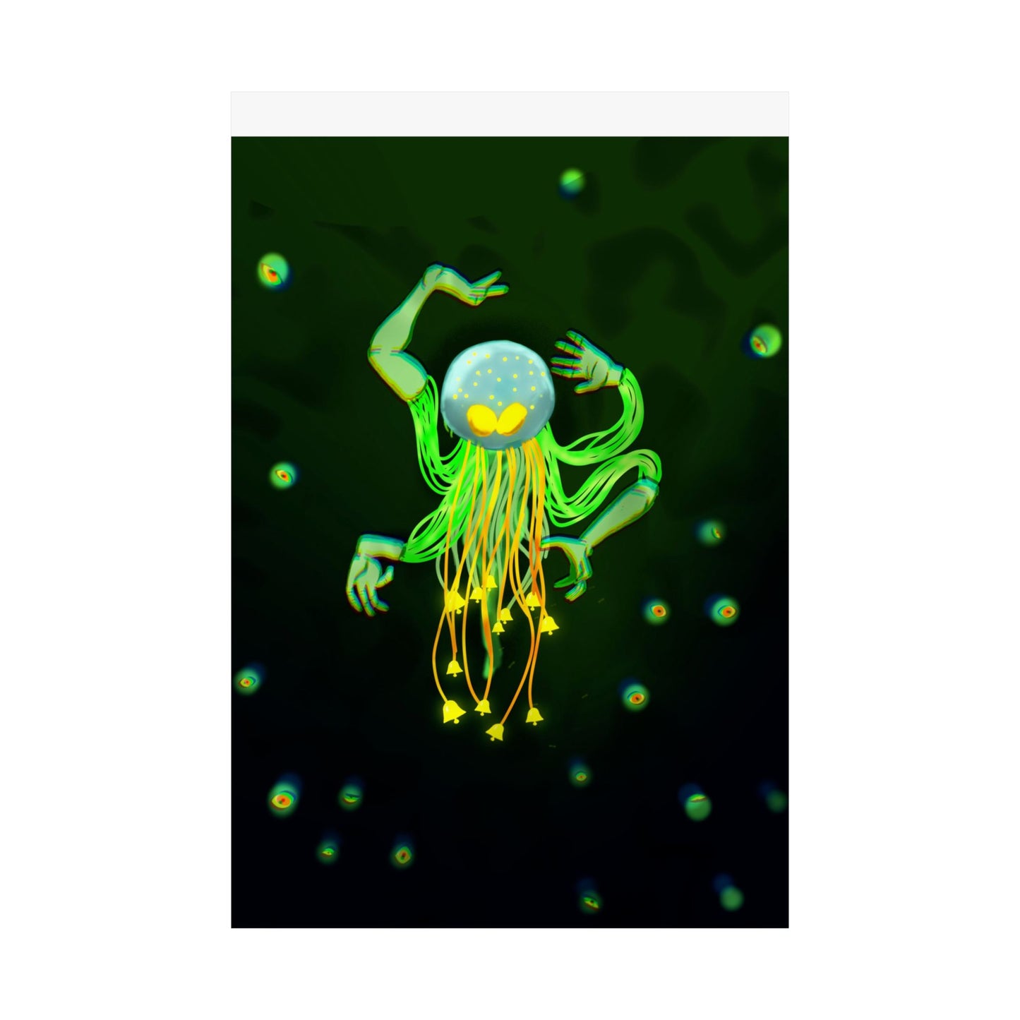 Lure (Poster) - This matte vertical poster brings a dreamy, bioluminescent world into your room (View 8)