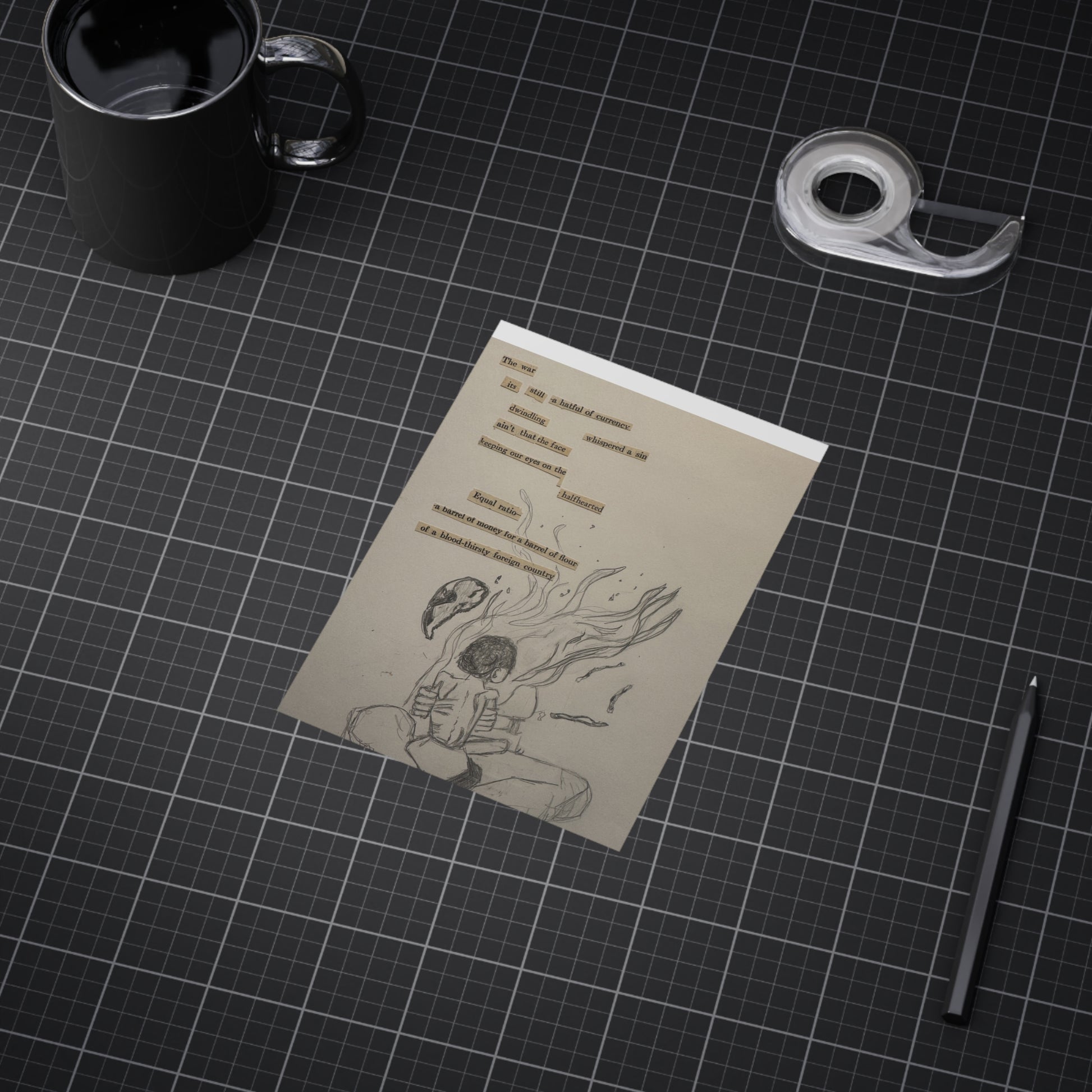 A Hatful of Currency (Paper products) - Hand-drawn emotion meets quiet poetry in this unframed print (View 17)